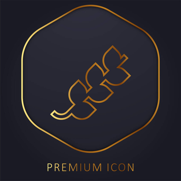 Filiale linea dorata logo premium o icona - Vettoriali, immagini