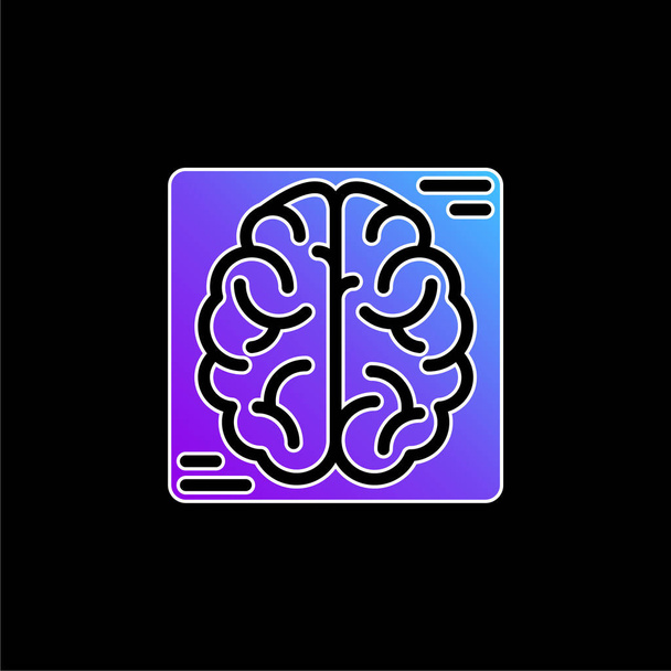 Εικόνα διανύσματος μπλε κλίσης εγκεφάλου - Διάνυσμα, εικόνα