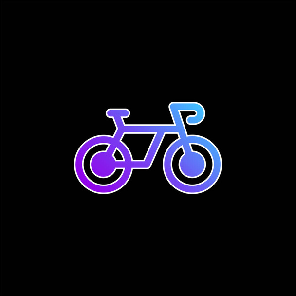 Bicicleta azul gradiente vector icono - Vector, Imagen