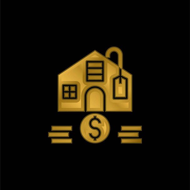 Доступна золота металева іконка або вектор логотипу
 - Вектор, зображення