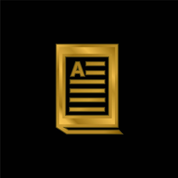 Золота металева іконка Bookt або вектор логотипу
 - Вектор, зображення