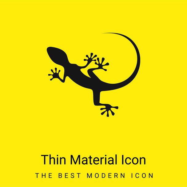 Animal minimal leuchtend gelbes Material Symbol - Vektor, Bild