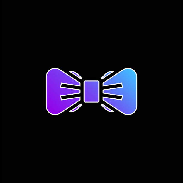 Bow Tie icône vectorielle dégradé bleu - Vecteur, image