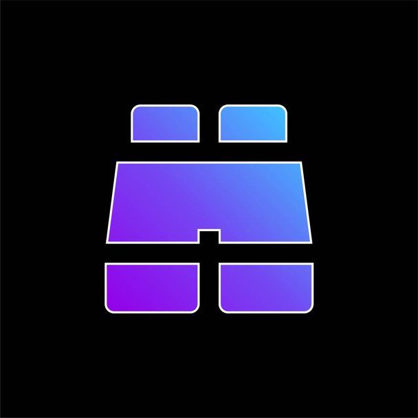 Icona binoculare blu gradiente vettore - Vettoriali, immagini