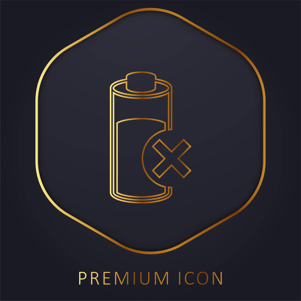 Akun kultainen linja premium-logo tai kuvake - Vektori, kuva