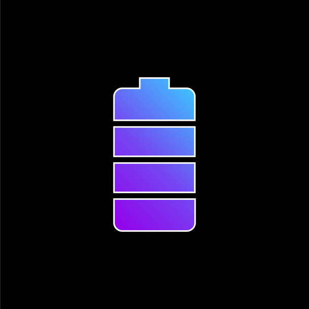 Значок синего градиента батареи - Вектор,изображение