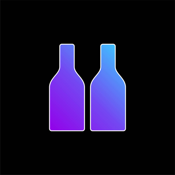 Icône vectorielle de dégradé bleu bouteille - Vecteur, image