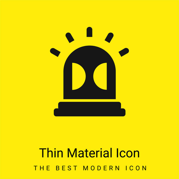 Alarm minimální jasně žlutá ikona materiálu - Vektor, obrázek