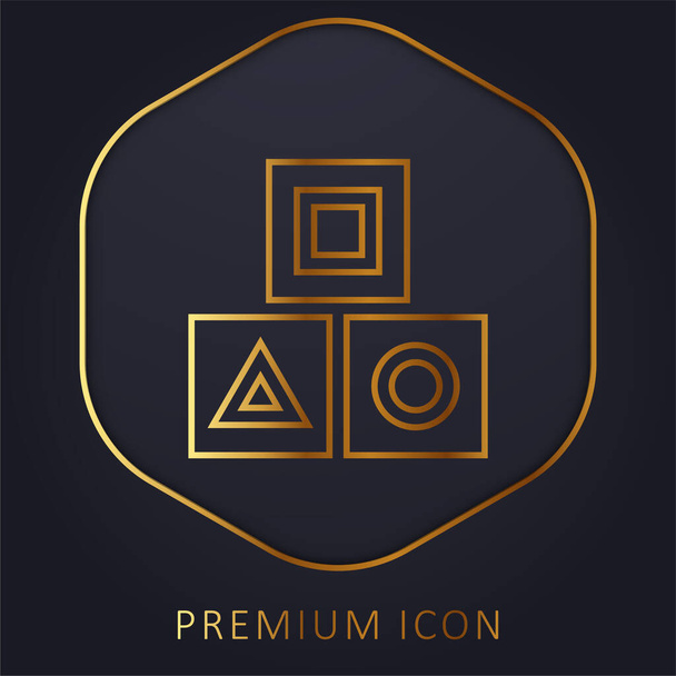 Blokovat prémiové logo nebo ikonu - Vektor, obrázek