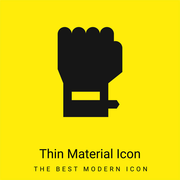Bransoletka minimalna jasnożółta ikona materiału - Wektor, obraz