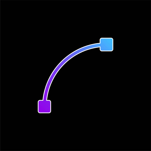 Kaaren sinisen gradientin vektorikuvake - Vektori, kuva
