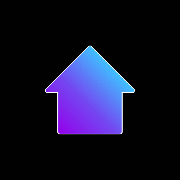 Big Upload Flecha azul gradiente vector icono - Vector, Imagen
