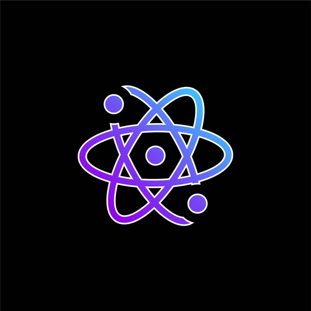 Атомно-голубой вектор градиента - Вектор,изображение