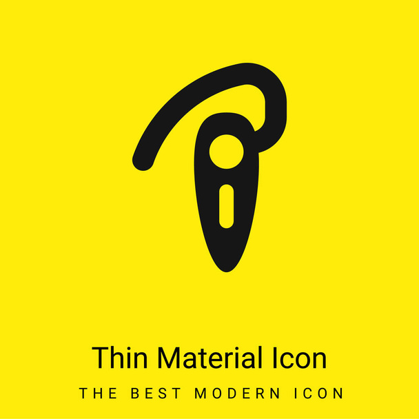 Bluetooh Connection minimal bright yellow material icon - Vector, Image