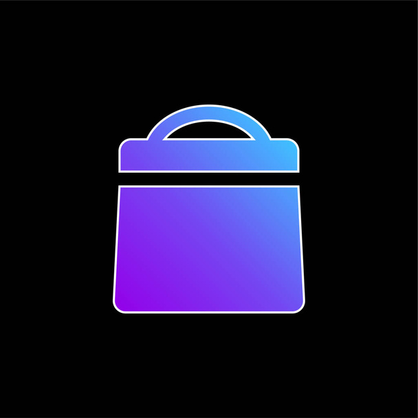 Bag Filled Tool blue gradient vector icon - Vector, Image