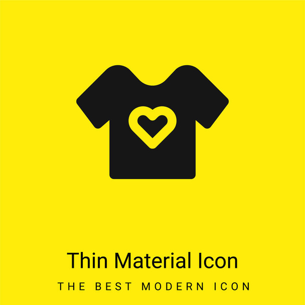 Baby Cloth minimal bright yellow material icon - Vector, Image