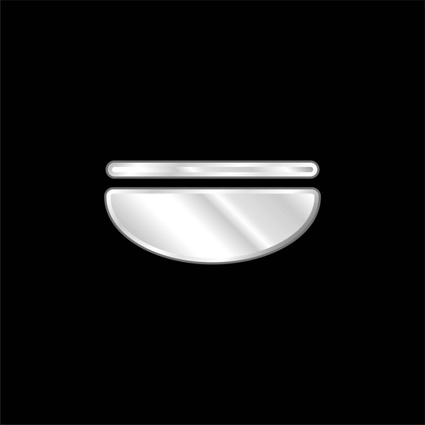 Balance plateado icono metálico - Vector, imagen