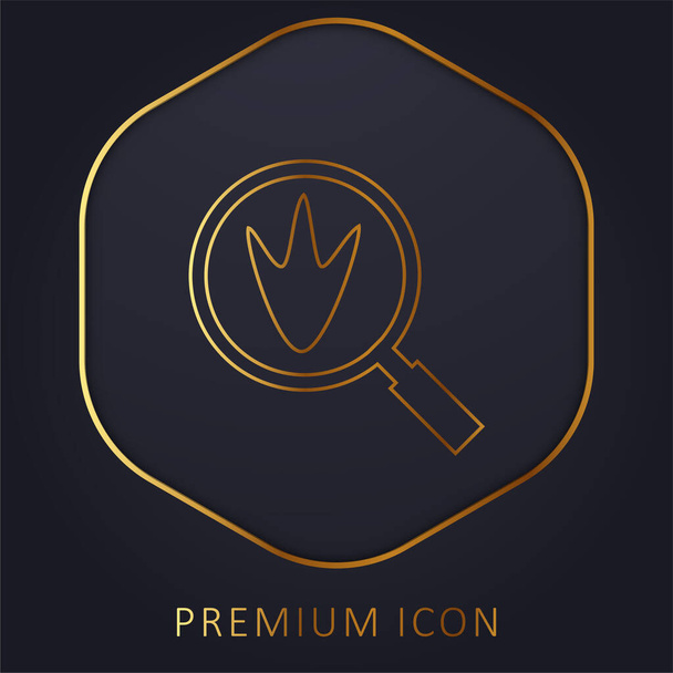 Kuş Yazdırma Altın Hat premium logosu veya simgesi - Vektör, Görsel