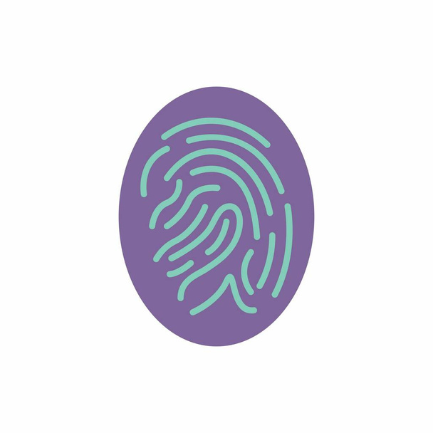 Scan Fingerprint icon vector illustration - Vector, Image