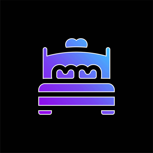 Ikona přechodu modré postele - Vektor, obrázek