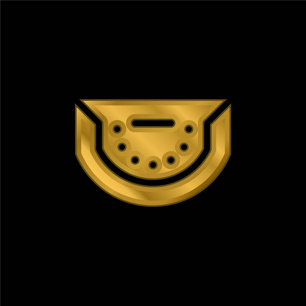 Bakara altın kaplamalı metalik simge veya logo vektörü - Vektör, Görsel