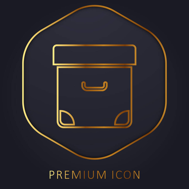 Archivo de la línea de oro logotipo premium o icono - Vector, imagen
