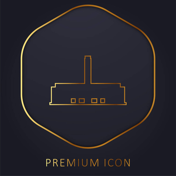 Art zlatá čára prémie logo nebo ikona - Vektor, obrázek