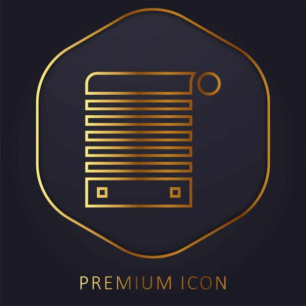 Ślepa złota linia logo premium lub ikona - Wektor, obraz