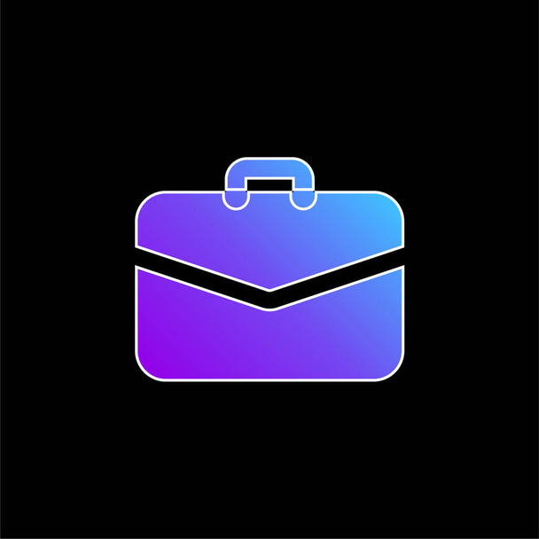 Cartella blu gradiente icona vettoriale - Vettoriali, immagini