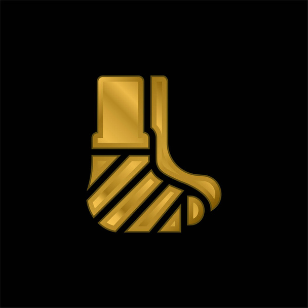 Bandage vergoldet metallisches Symbol oder Logo-Vektor - Vektor, Bild