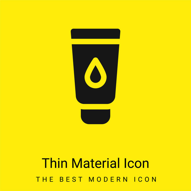 Baby Cream minimální jasně žlutý materiál ikona - Vektor, obrázek