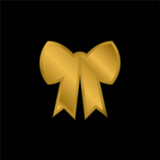 Łuk złoty metaliczna ikona lub wektor logo - Wektor, obraz