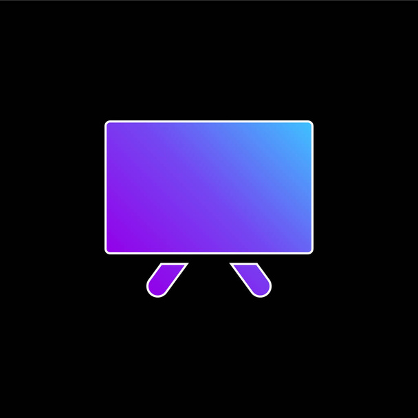 Icône vectorielle de dégradé bleu tableau noir vierge - Vecteur, image