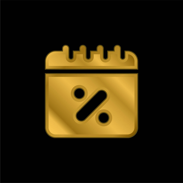 occasioni oro placcato icona metallica o logo vettoriale - Vettoriali, immagini