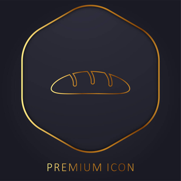 Pane linea dorata logo premium o icona - Vettoriali, immagini