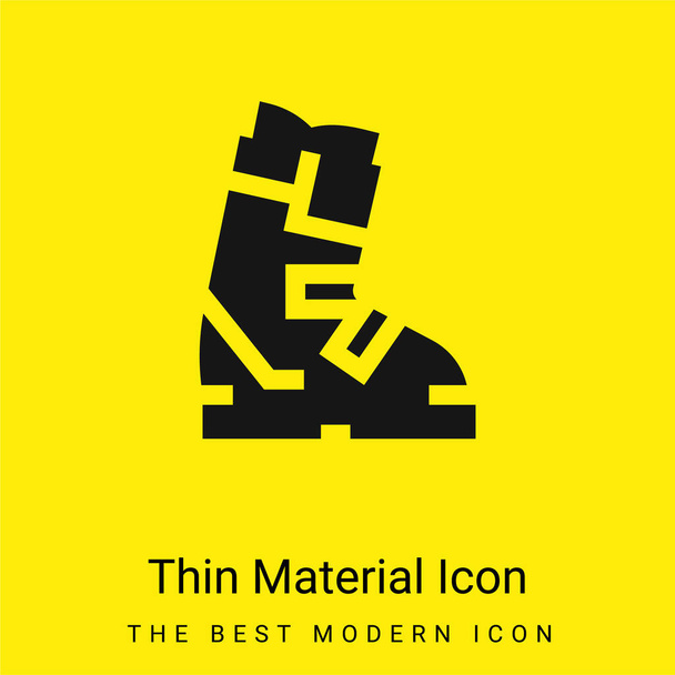 Boty minimální jasně žlutý materiál ikona - Vektor, obrázek