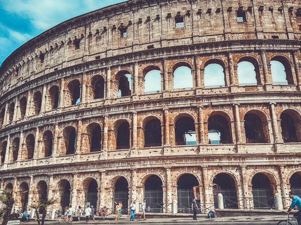 ROME,ITALY July 21,2018:Roman architecture and city views in Rome,Italy. - 写真・画像