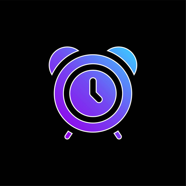Despertador Reloj azul gradiente icono del vector - Vector, Imagen