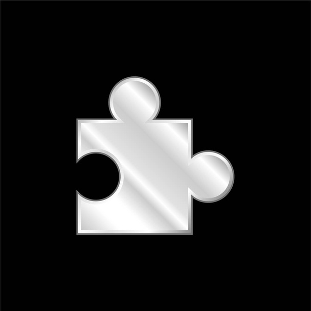App plateado icono metálico - Vector, imagen