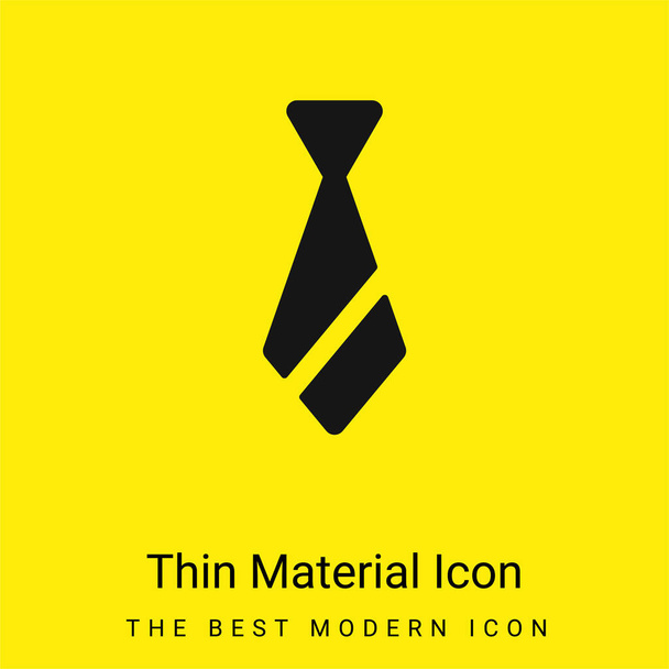 Accessoire minimaal helder geel materiaal icoon - Vector, afbeelding