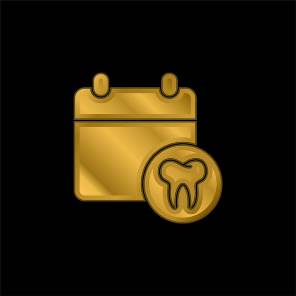 Nomeação banhado a ouro ícone metálico ou vetor logotipo - Vetor, Imagem