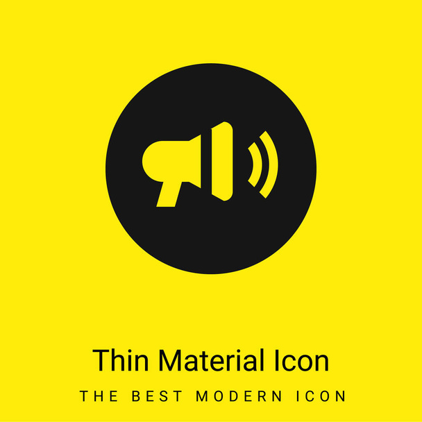 Oznámení minimální jasně žlutá ikona materiálu - Vektor, obrázek