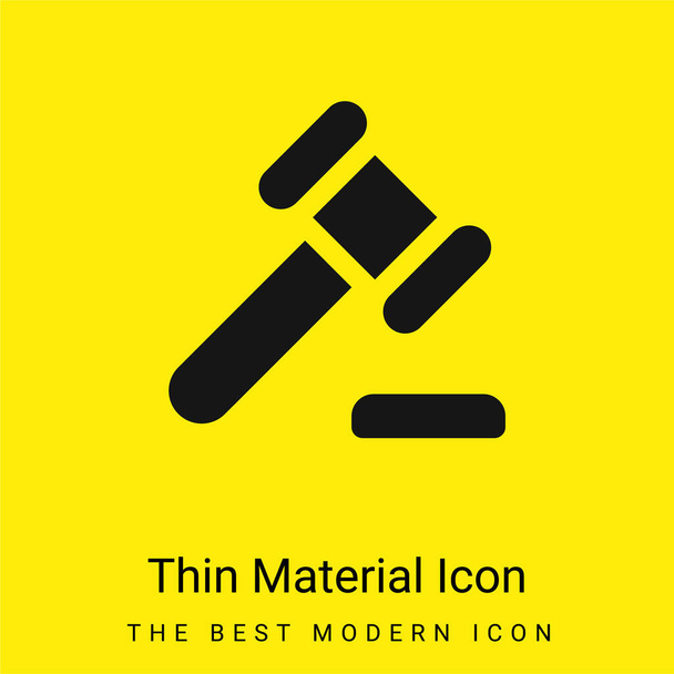 Veiling minimaal helder geel materiaal icoon - Vector, afbeelding
