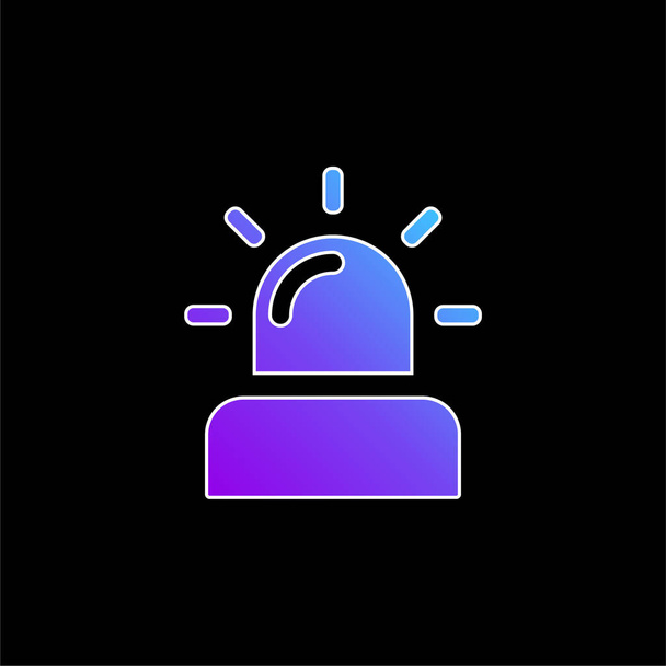 Icona vettoriale del gradiente blu allarme - Vettoriali, immagini