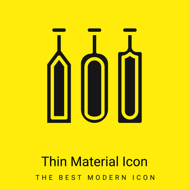Álcool mínima amarelo brilhante ícone material - Vetor, Imagem