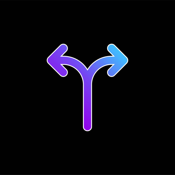 Icono de vector de gradiente azul alternativo - Vector, imagen