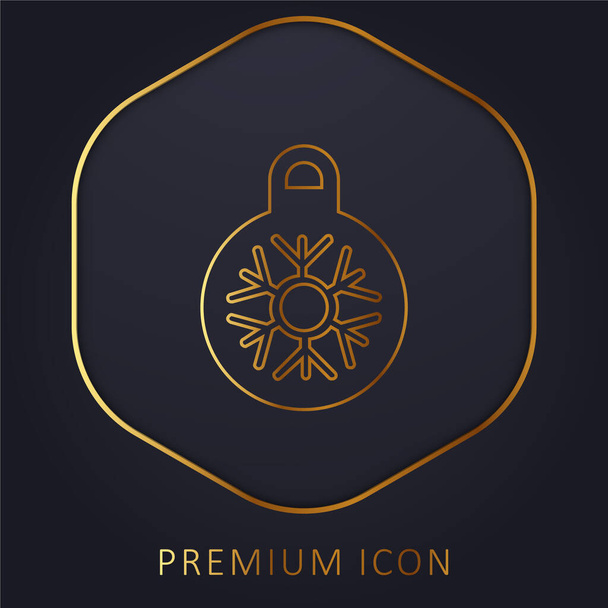 Bauble goldene Linie Premium-Logo oder Symbol - Vektor, Bild