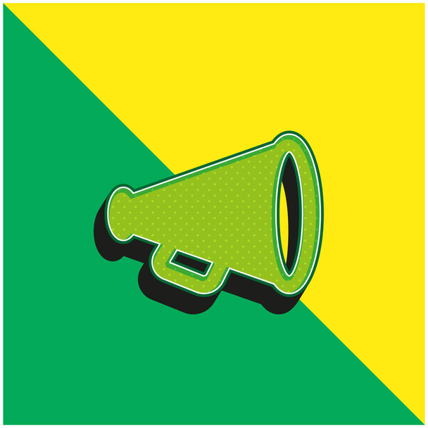 Reklam Yeşil ve Sarı Modern 3D vektör simgesi logosu - Vektör, Görsel