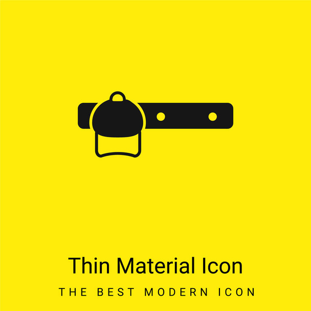 Camera da letto Rack mobili per appendere le cose minimale icona materiale giallo brillante - Vettoriali, immagini