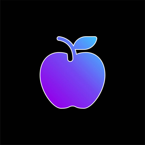 ikona wektora niebieskiego gradientu jabłka - Wektor, obraz